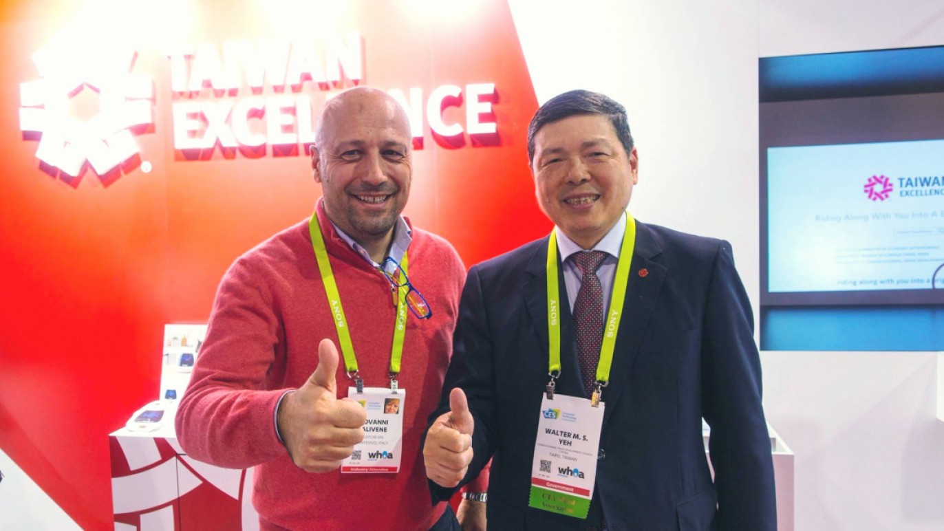 Italy_s largest information and communication agency, Mr. Gianrio Falivene, stopped by our #CES2018