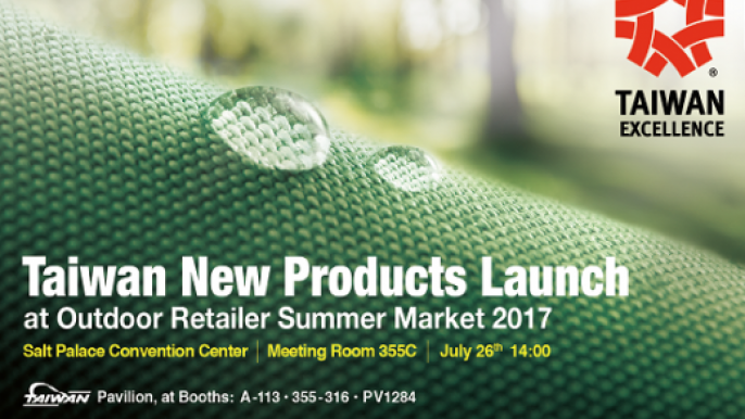 Taiwan New Products Launch at Outdoor Retailer Summer Market 2017