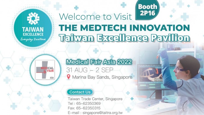 Taiwan Excellence at  Medical Fair Asia 2022