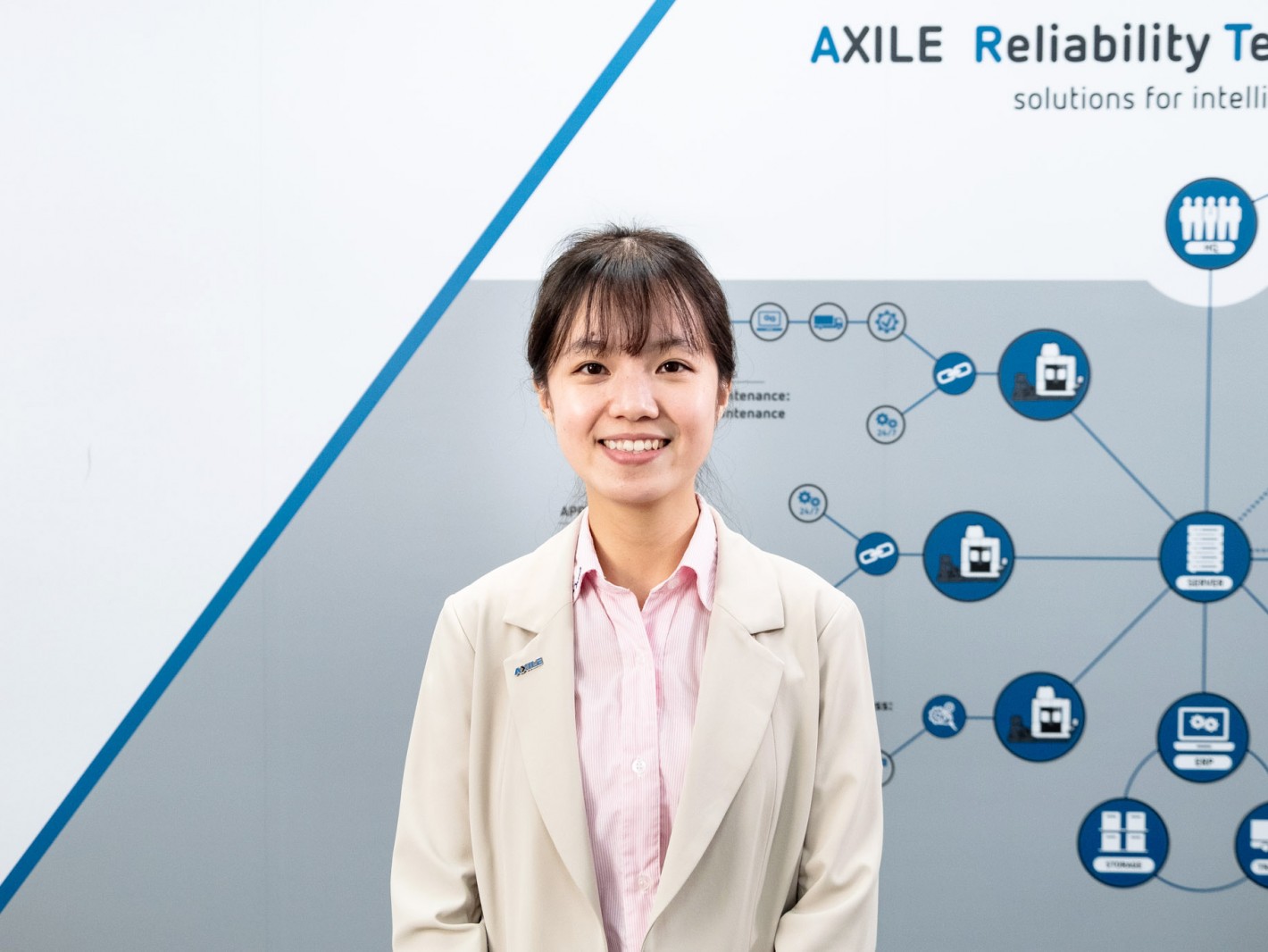 Ms. Erica Tsai, Sales Manager of AXILE, demonstrated “How to Embrace Smart Manufacturing Post COVID-19 to Increase Machining Efficiency and Resilience”.