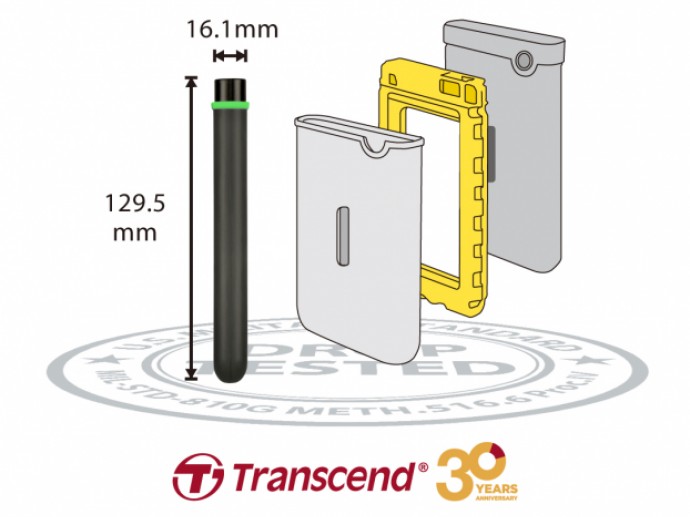 Transcend Introduces Brand New StoreJet 25M3G and 25M3S Slim Military-Grade Rugged Portable Hard Drive
