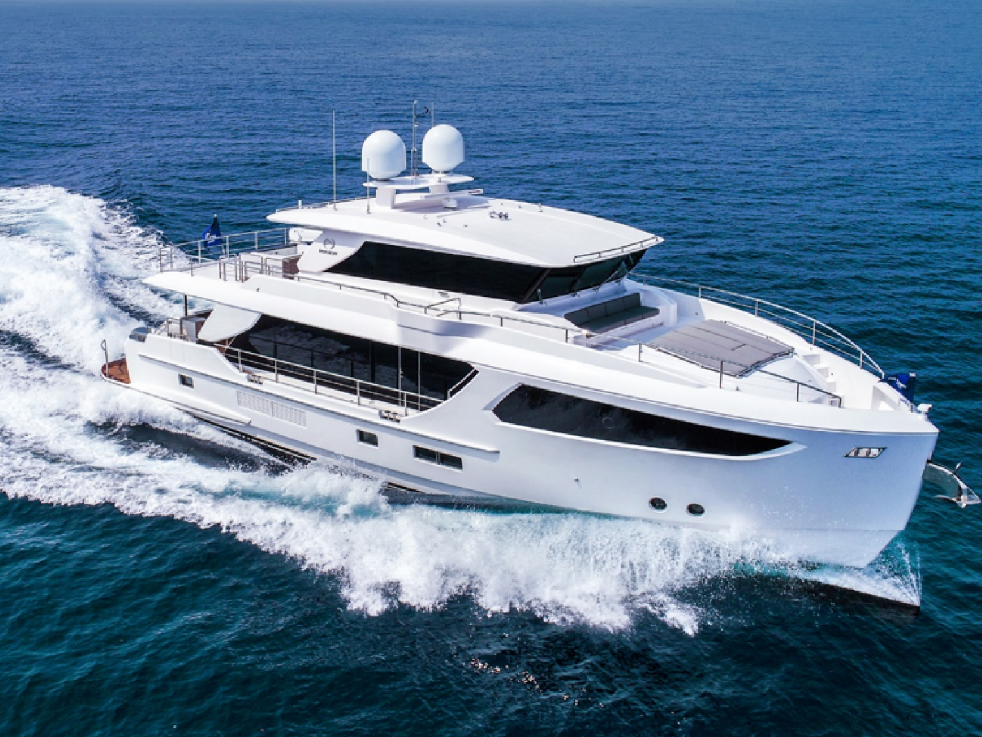 Horizon Yachts' 77 feet luxury motor yacht, winner of the 28th Taiwan Excellence Awards