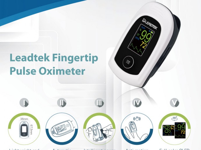 Fighting Against the Coronavirus Leadtek Oximeter Assists Early Self-Diagnosis