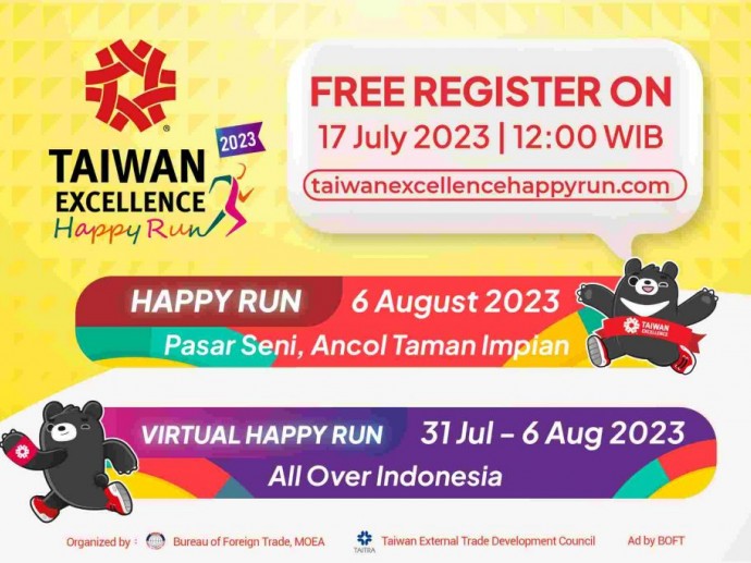 Taiwan Excellence Happy Run 2023 akan Segera Digelar, Ajak Masyarakat Berolahraga sambil Bersenang-Senang