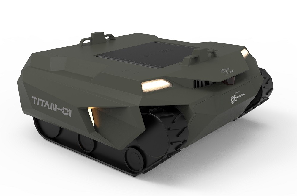 "TITAN" Tactical Intelligent Tracked Automated Guided Vehicle / GEOSAT Aerospace & Technology Inc.