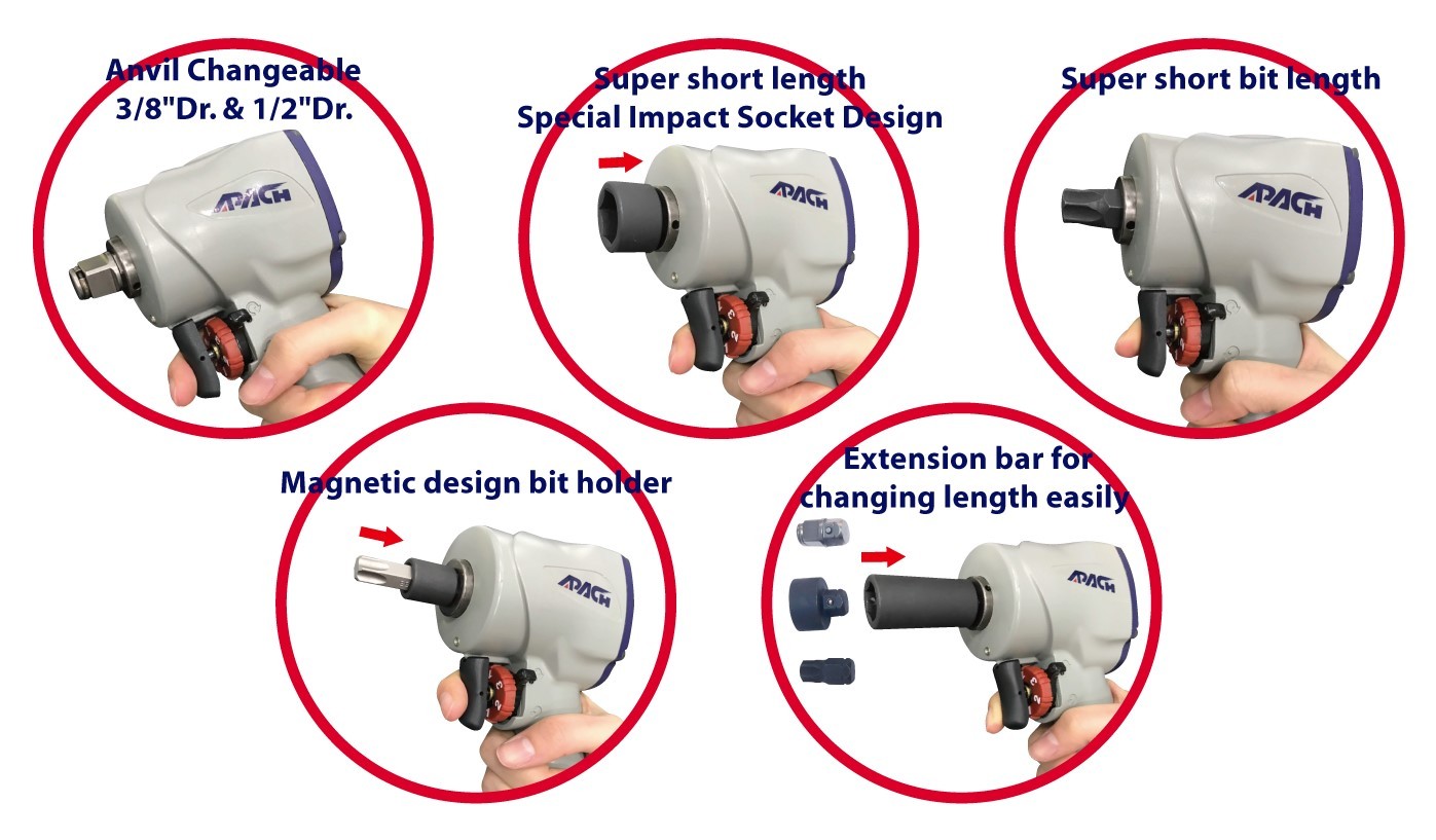 SUPER STUBBY AIR IMPACT WRENCH