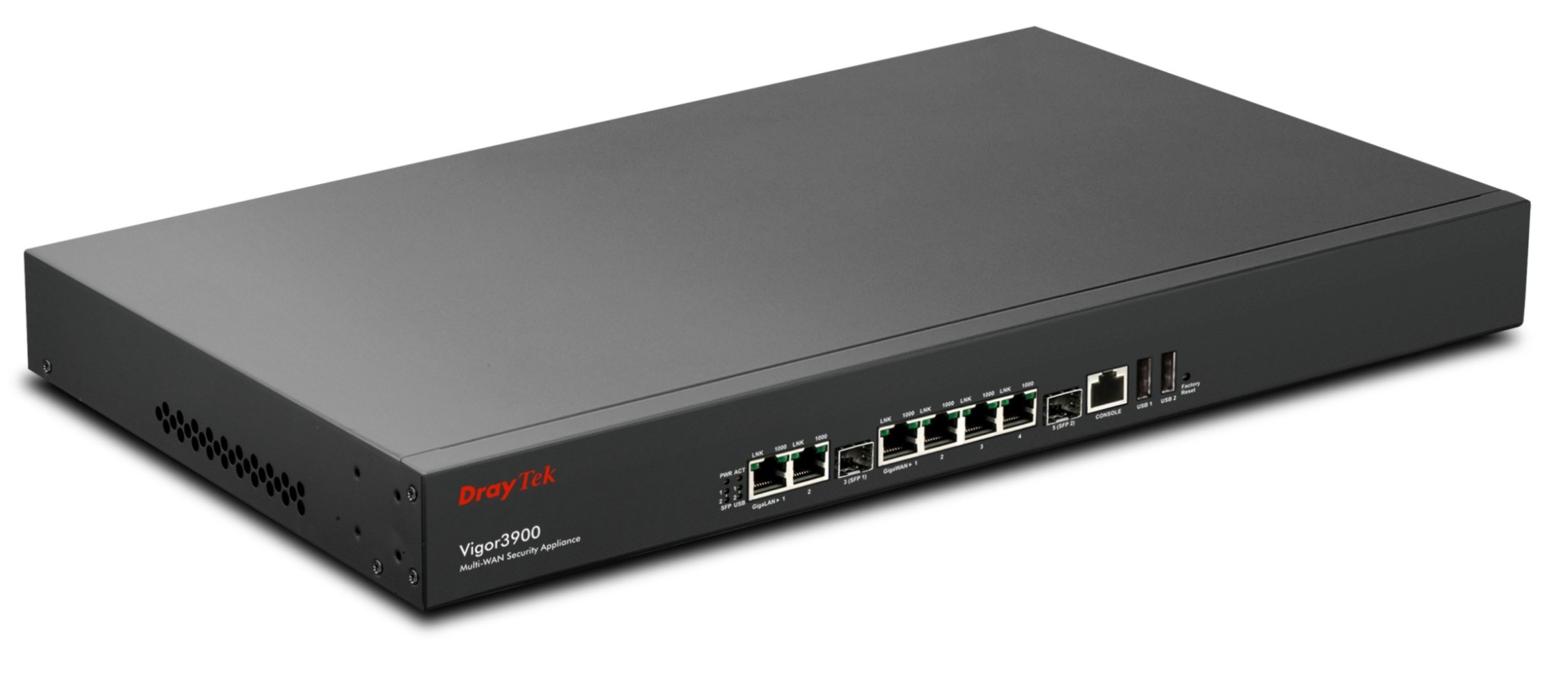 DrayTek Vigor3900
Quad-WAN Load Balancing Router & VPN Gateway / DrayTek Corporation