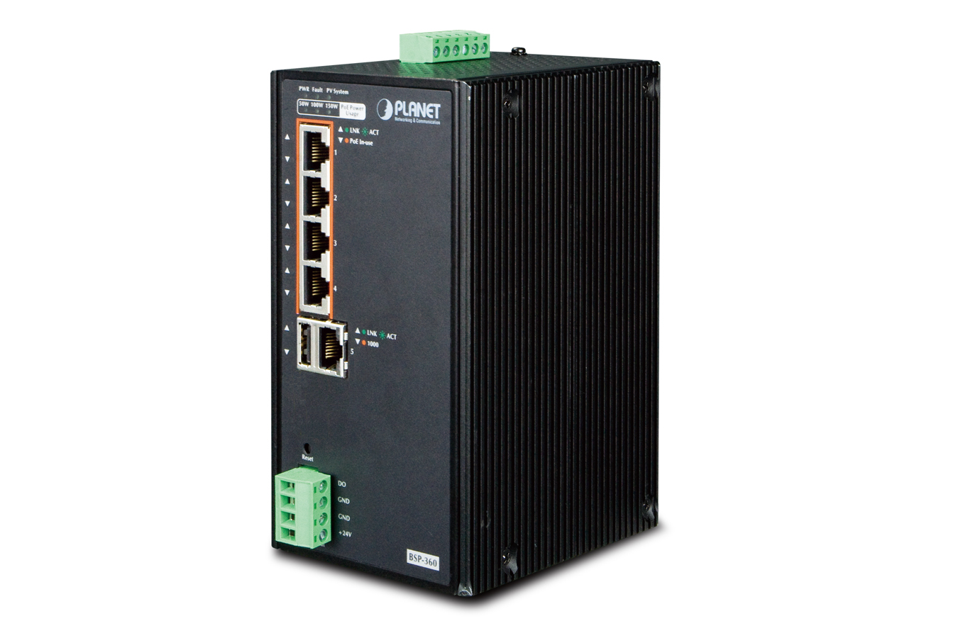 Renewable Energy Industrial 802.3at PoE Managed Ethernet Switch