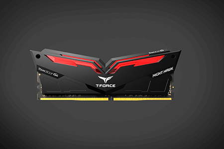 Night Hawk DDR4 LED DRAM Memory Module-Team Group Inc.