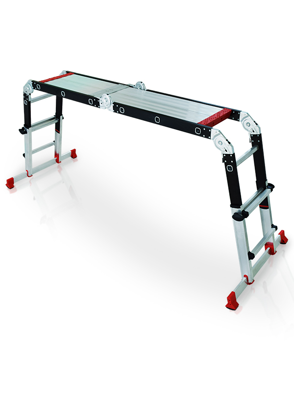 Multi-purpose Telescopic folding ladder w/platform