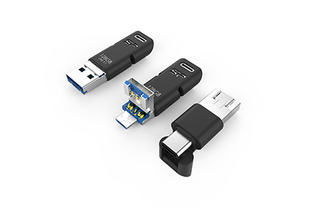 3in1 USB OTGフラッシュメモリ / 広穎電通股份有限公司（SP）
