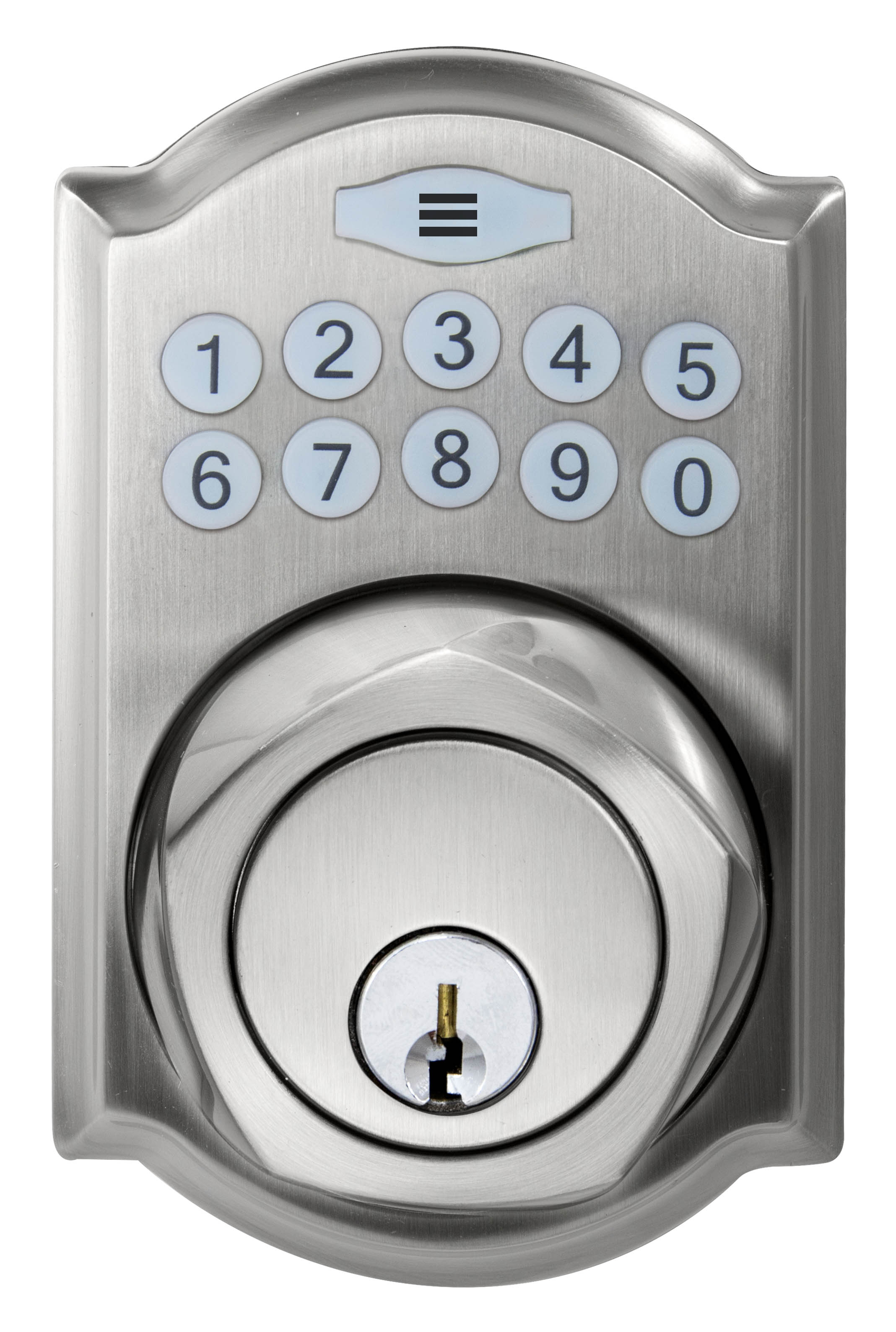 Spin-to-Lock Electronic Deadbolt