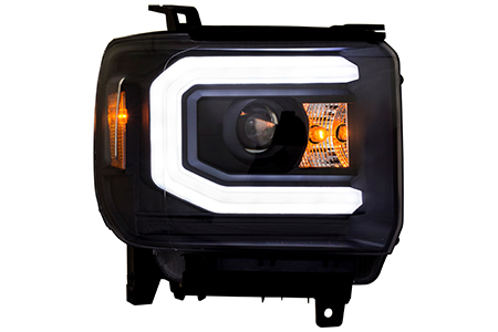 龍鋒ピックアップトラック用2色ライトバー付きLEDライト「暮光之眼」