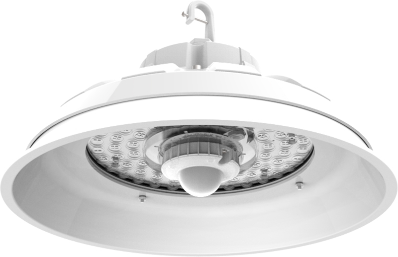 LED High Bay with integrated DC BLE mesh dimming and PIR sensor