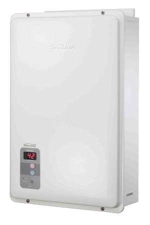 Back exhaust water heater / TAIWAN SAKURA CORPORATION