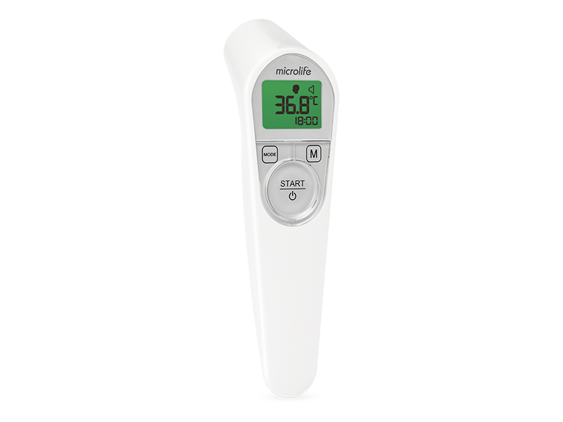 The non-contact thermometer with auto-measurement and distance control