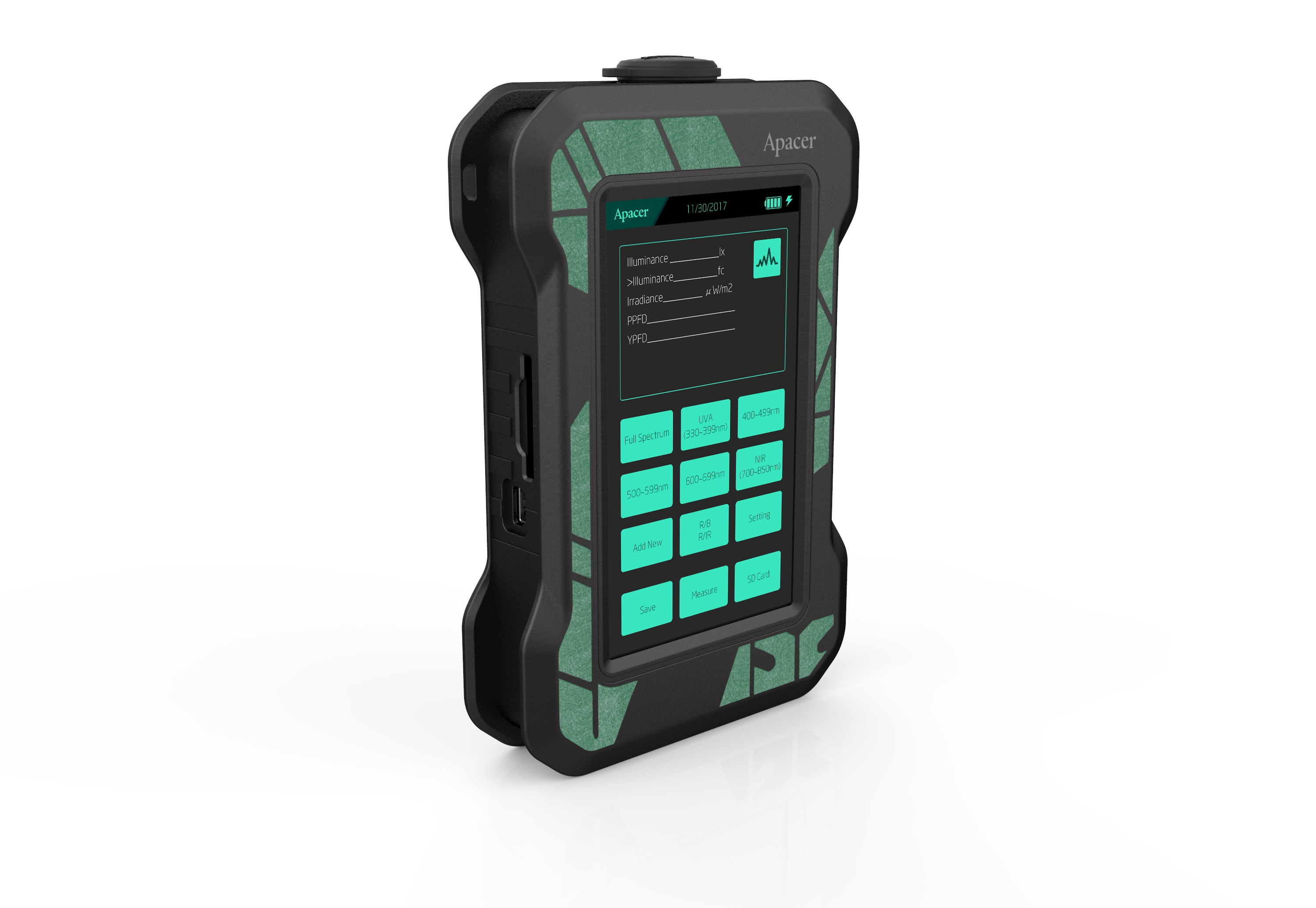 Spectral Irradiance Meter with Dual Modes 