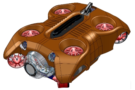 Seadragon 8 axis under water sonar robot / THUNDER TIGER Corp.