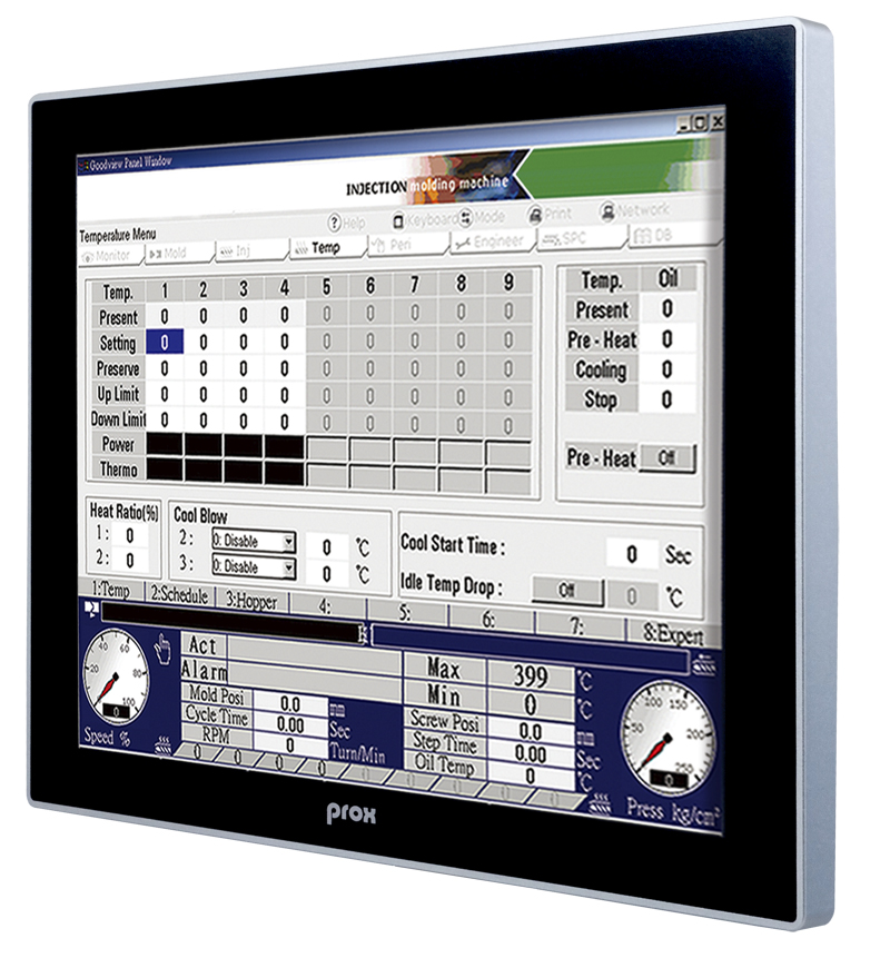 Fanless & All-around IP66 15" flat touch panel PC