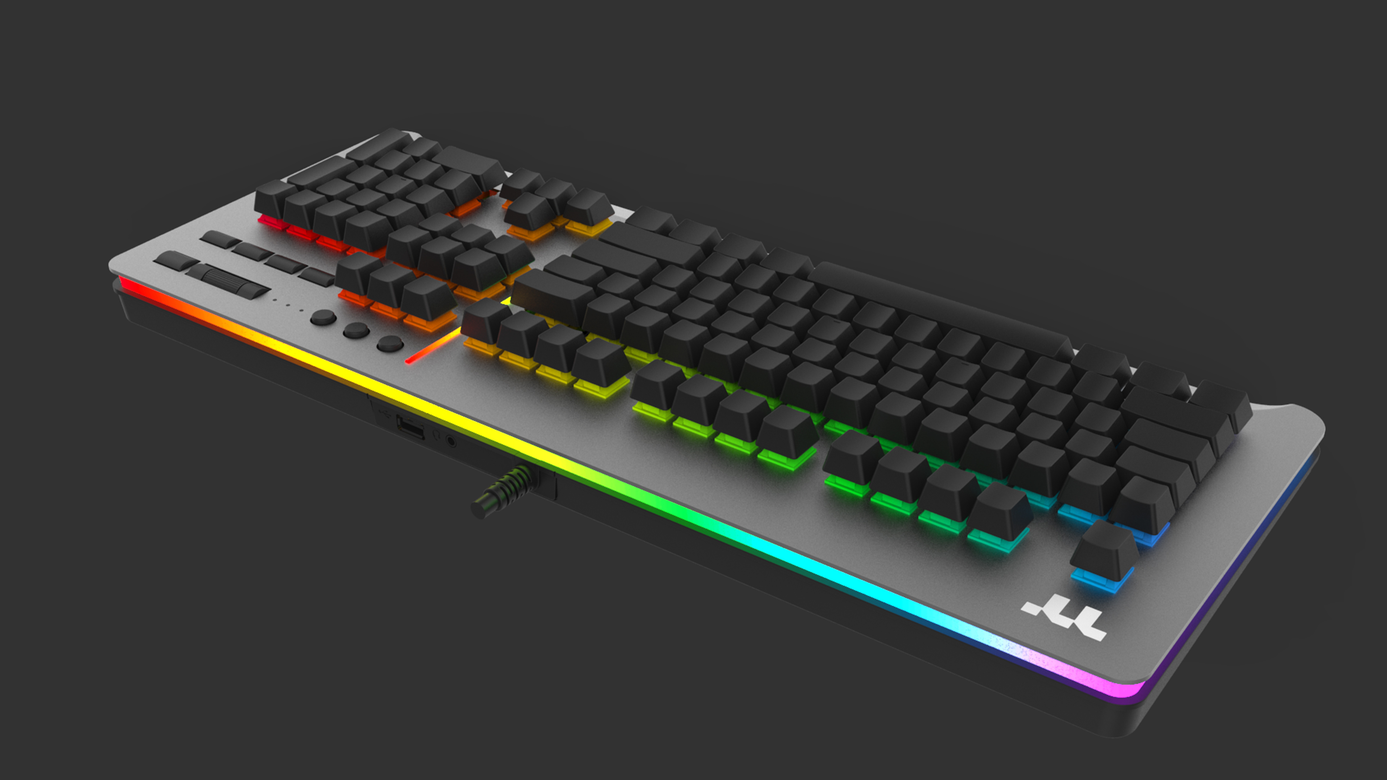 Thermaltake Speed Silver gaming keyboard
