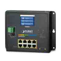 8G 802.3at PoE + 2G SFP L2+ Managed Ring Switch with LCD touch screen / PLANET Technology Corp.