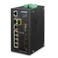 4-Port Ultra PoE + 2-Port SFP L2+ Managed Ring Switch / PLANET Technology Corp.