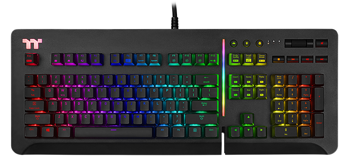 Level 20 RGB Titanium Gaming Keyboard Cherry MX Blue / Thermaltake Technology Co., Ltd.