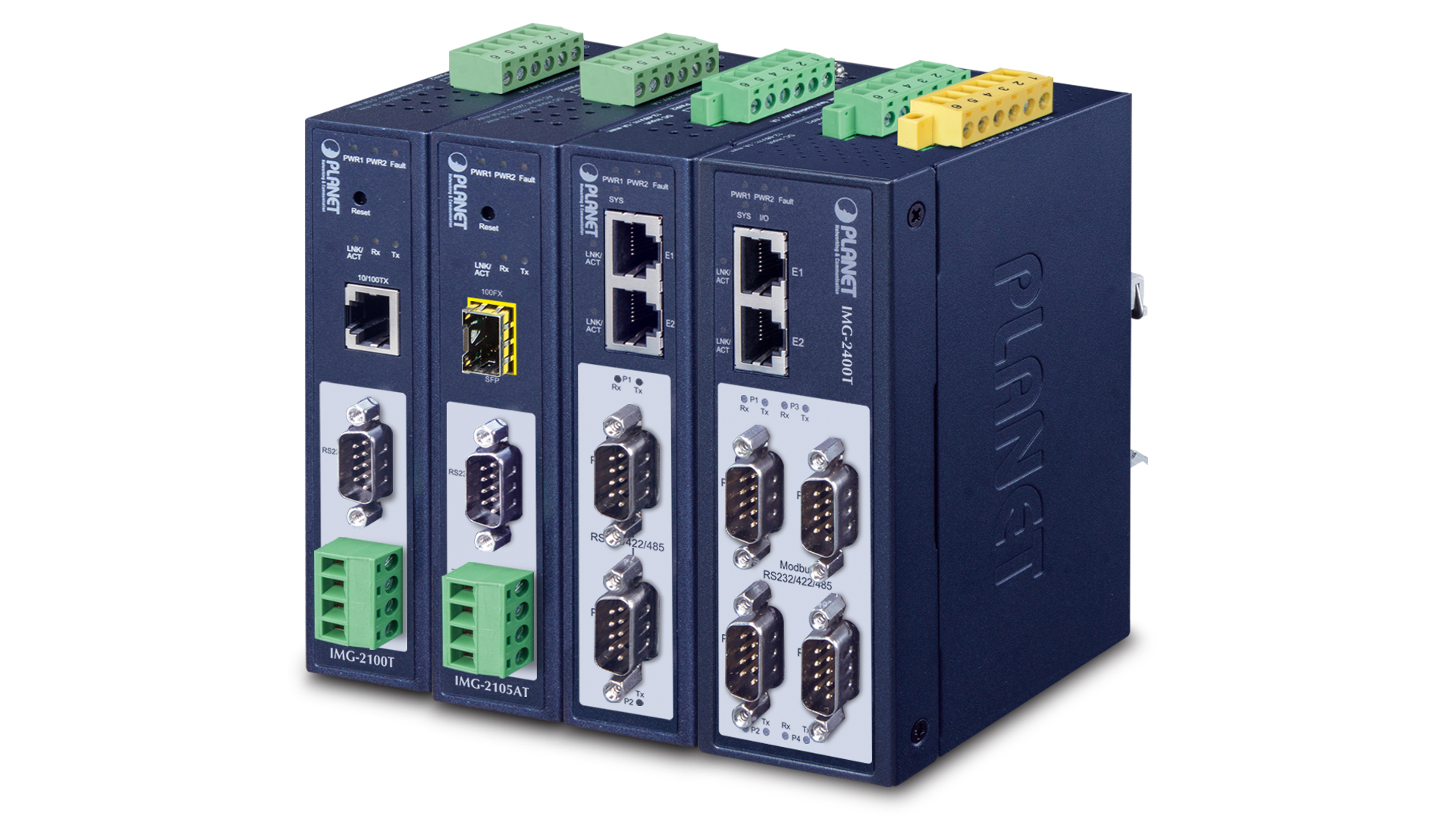 Industrial RS232/422/485 Modbus Gateway Series