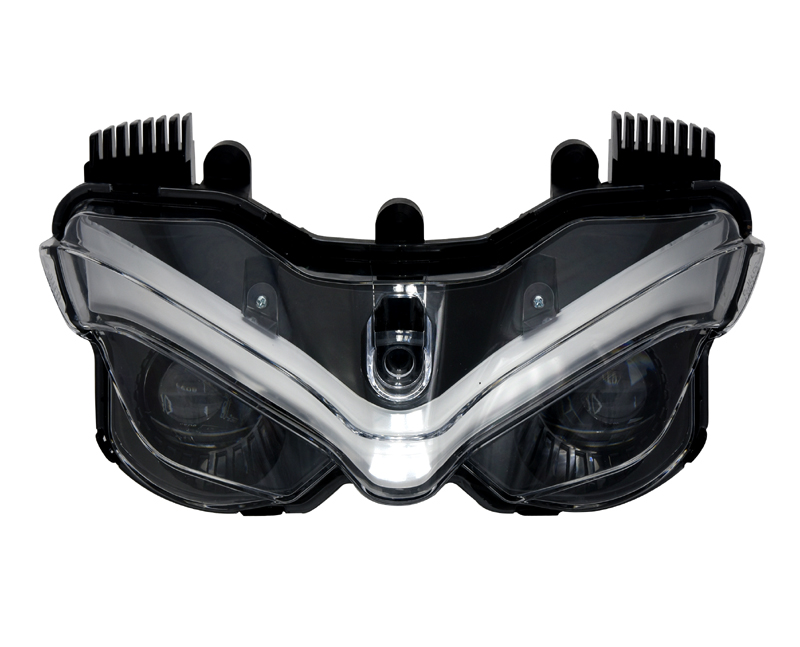 V-SHAPED FULL LED MOTORCYCLE HEADLAMP