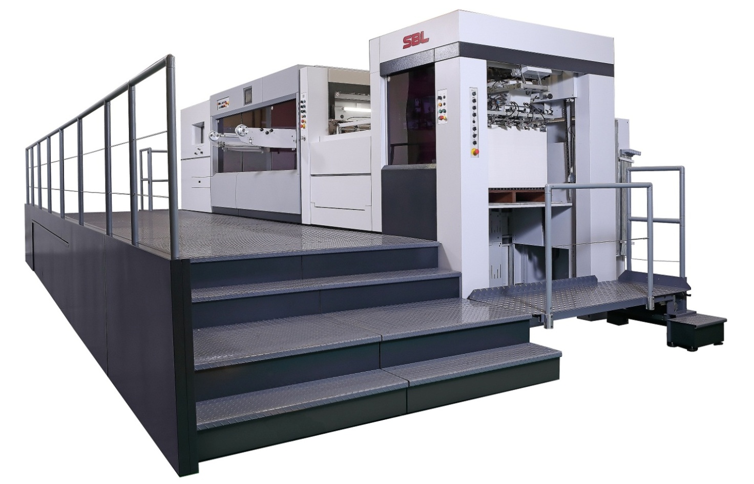Automatic Diecutting and Creasing Platen with Stripping and Blanking / SBL MACHINERY CO., LTD.