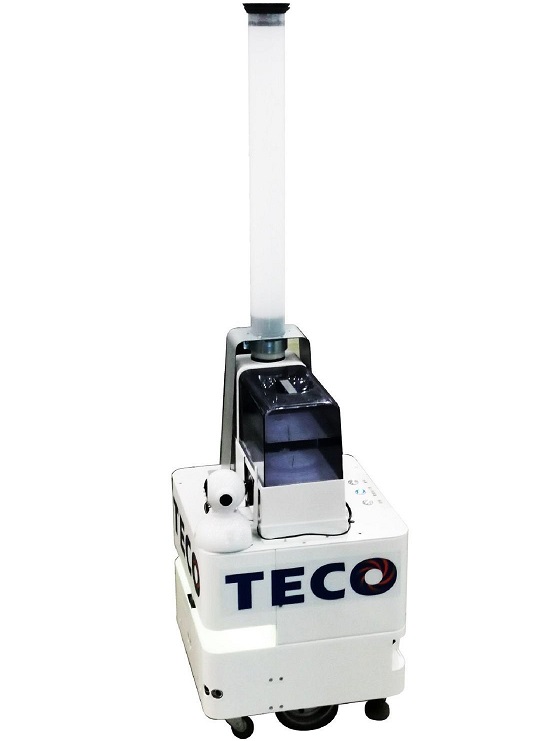 Smart ultrasonic spray anti-epidemic mobile robot / TECO ELECTRIC & MACHINERY CO., LTD.