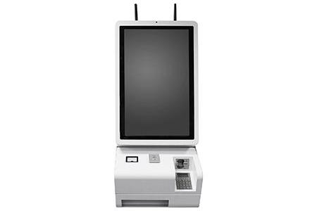 IBASE Technology Inc.-Kiosk tự phục vụ với màn hình tương tác khách hàng 27"
