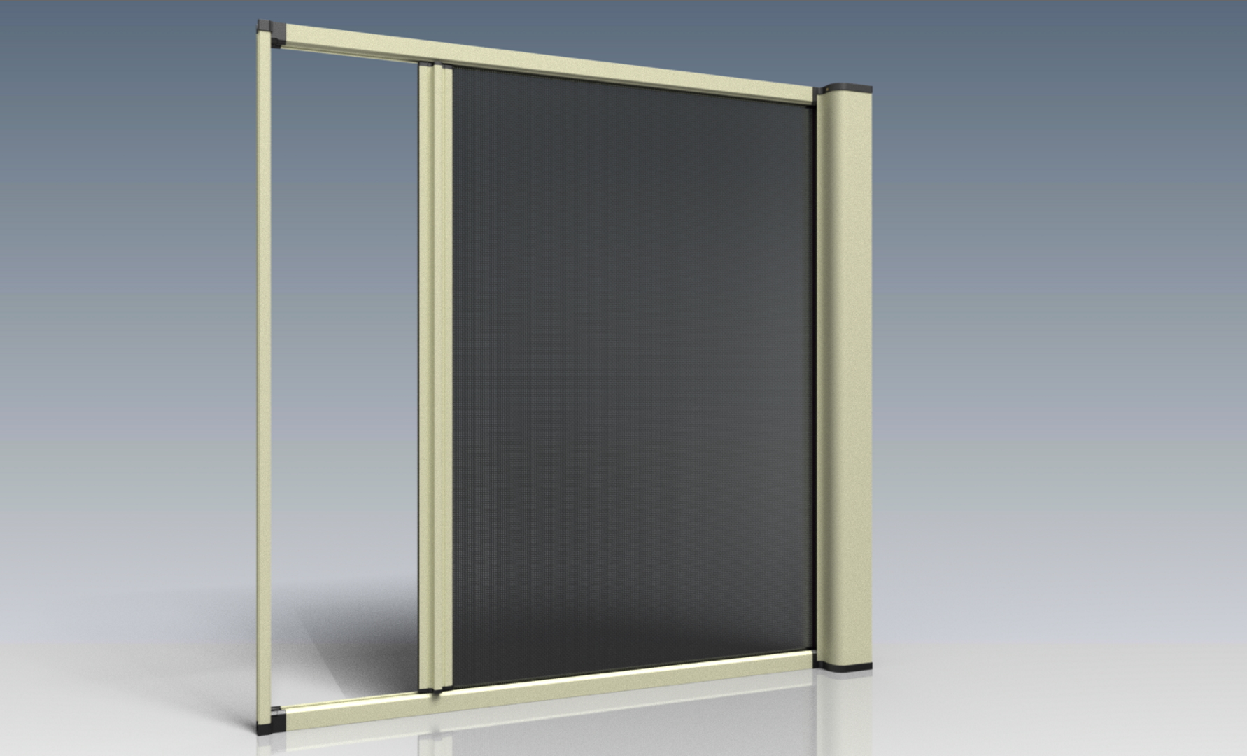 Wide Anti-Lift Dock-able roller Screen Door