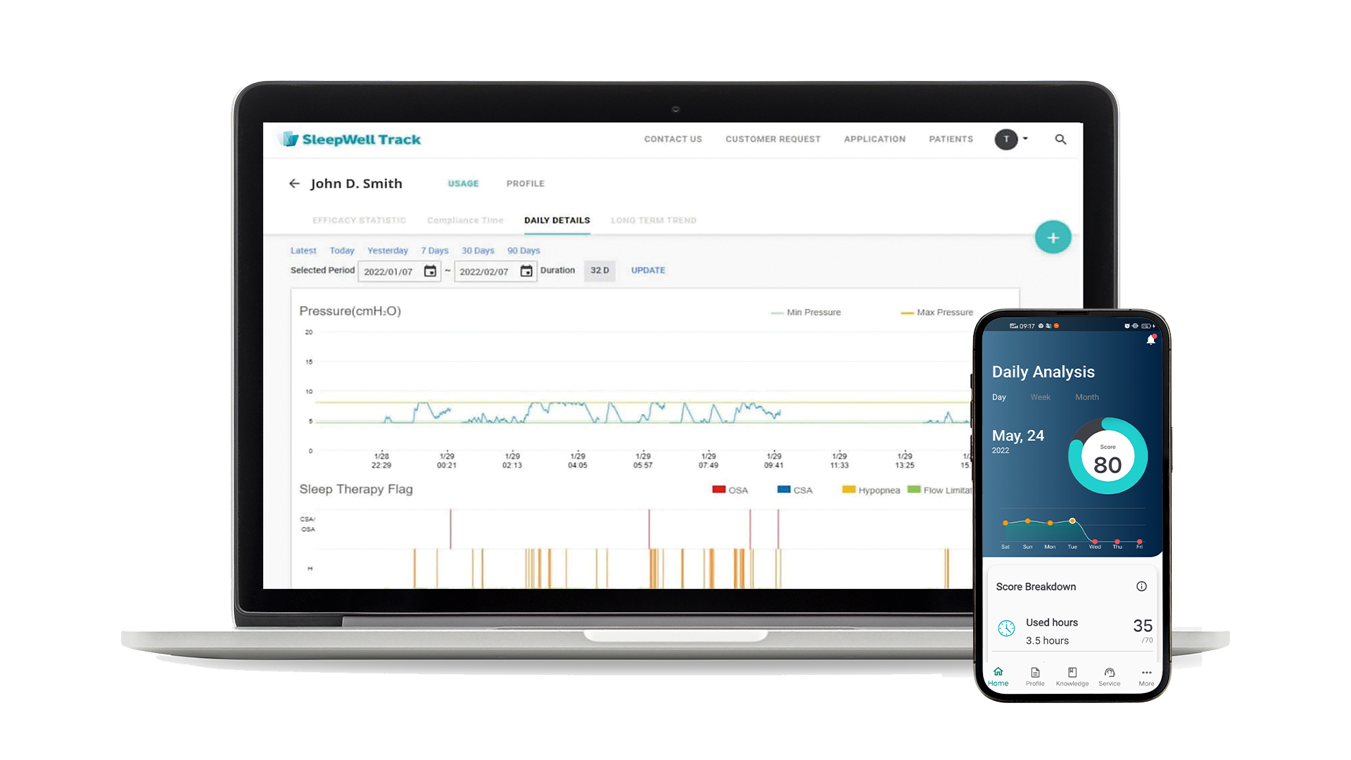 SleepWell - Cloud-based patient management system