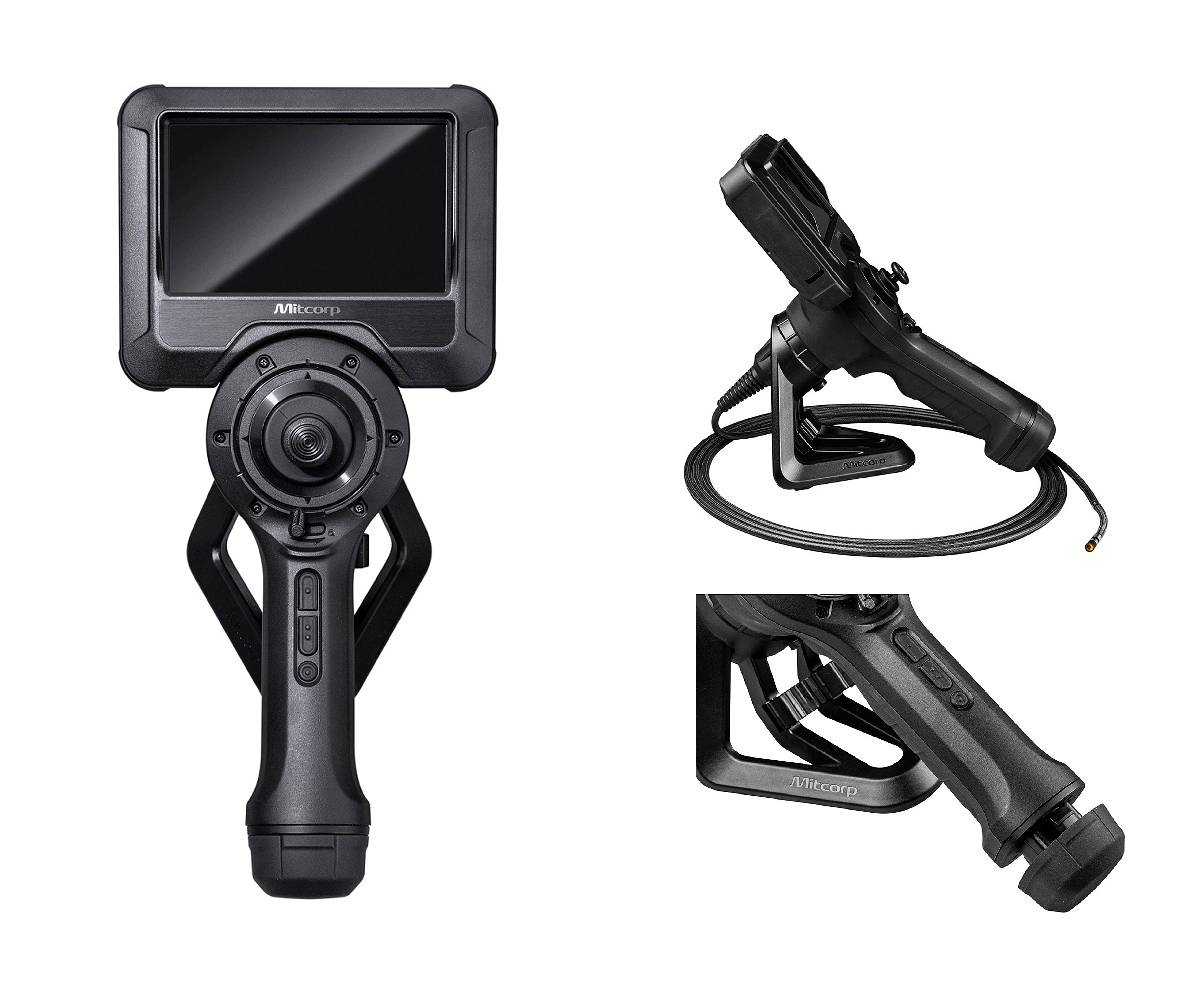 Dual camera ultra-thin high-resolution industrial videoscope