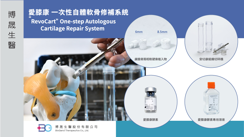 “RevoCart” ワンステップ自家軟骨修復システム-博晟生醫股份有限公司