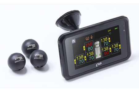 商用車胎壓偵測系統-TFT觸控顯示螢幕和球型胎壓感知器-為升電裝工業股份有限公司