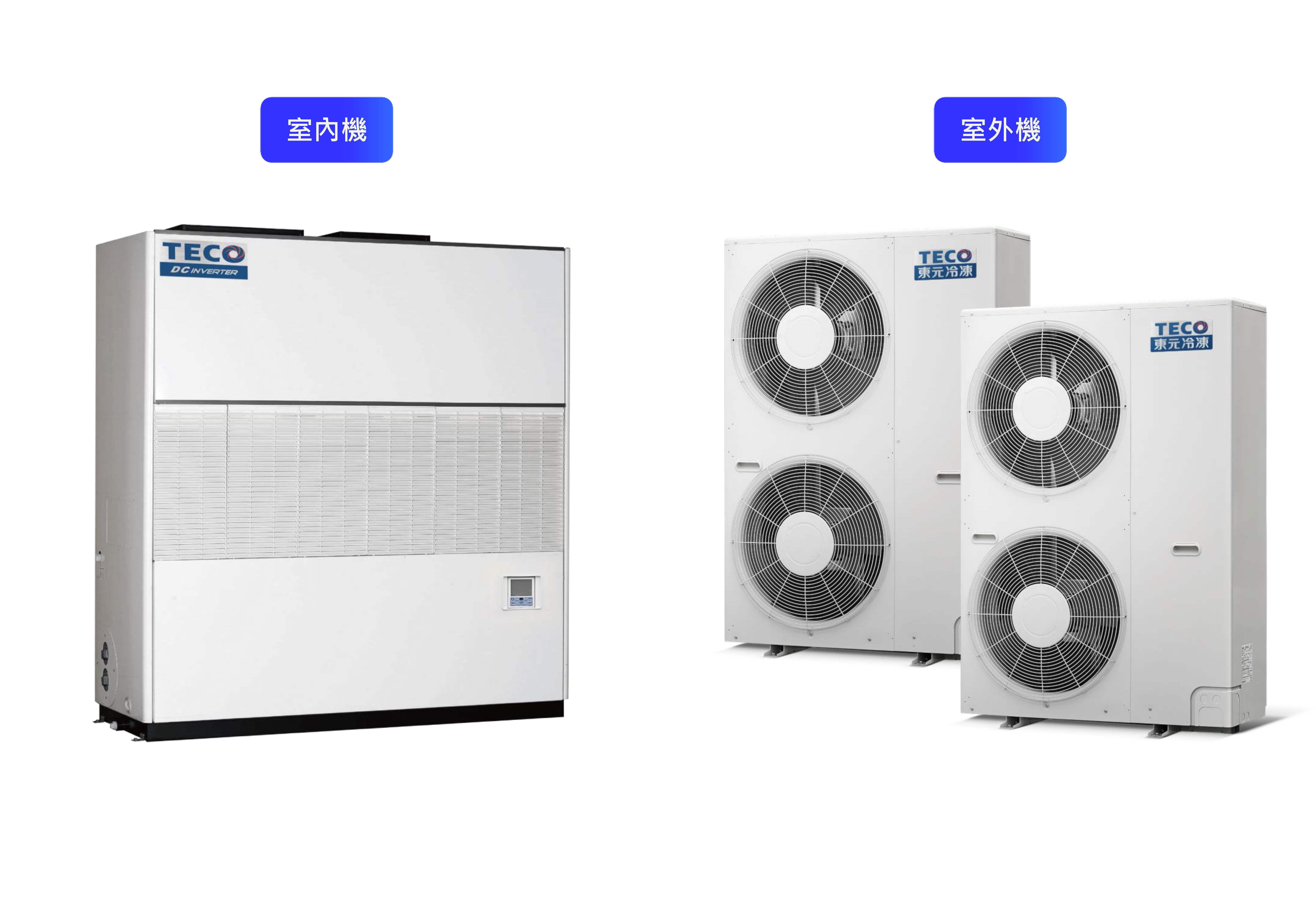 Smart energy-saving dual-power system in inverter commercial air conditioners