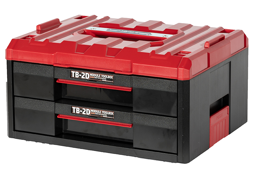 Heavy duty stackable 2-drawer toolbox