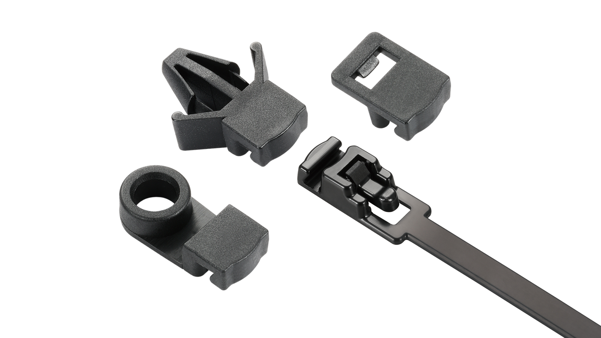 Snap-Lock Releasable Cable Tie Accessories
