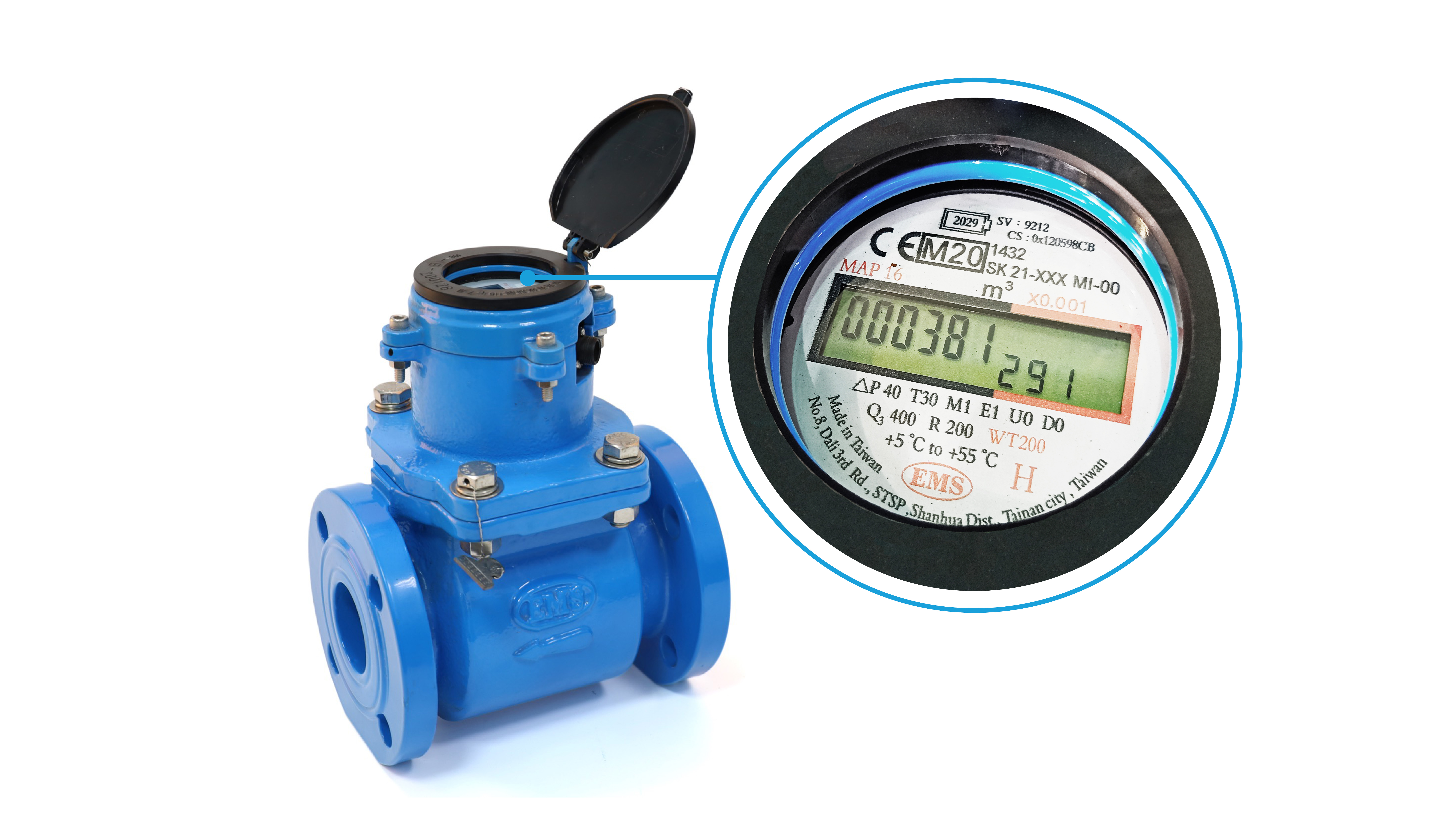 Hybrid digital woltmann water meter (MID Approved)