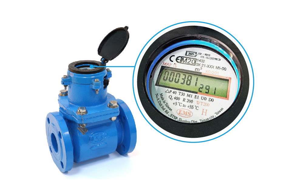 Hybrid digital woltmann water meter (MID Approved)