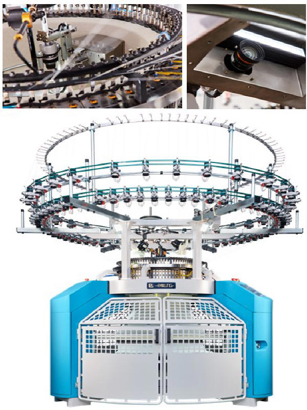 KF3B-0P High Speed 3-End Fleece Circular Knitting Machine + Fabric Defect Detection