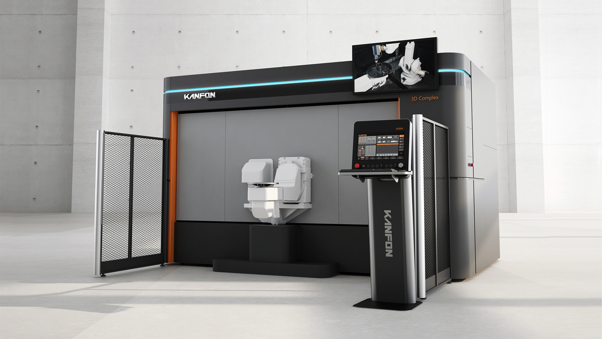 3D Robotic Arm Fiber Laser Cutting with Welding Complex System / KANFON TECHNOLOGY CO., LTD.