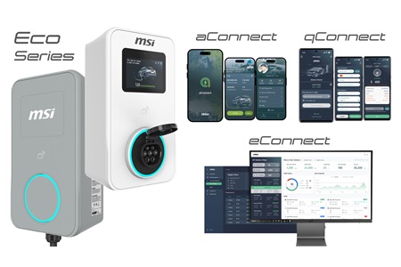 MSI Eco Series Smart EV Charging Solution for Home and Business / MICRO-STAR INTERNATIONAL CO.,LTD.