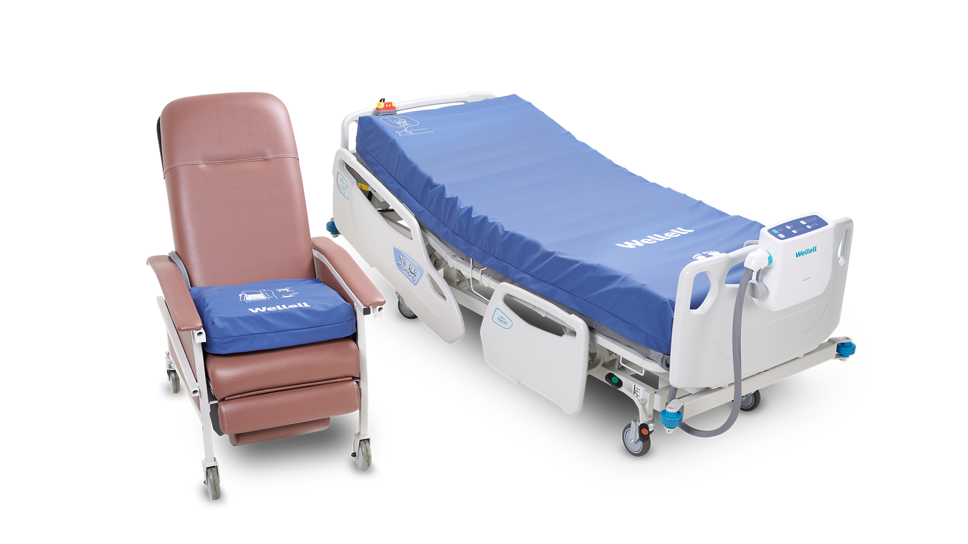 智慧IOT全時壓傷照護減壓氣墊床系統